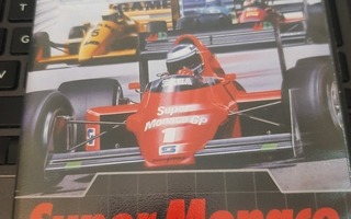 Sega Mega Drive Super Monaco GP + kotelo + ohjeet