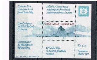 Grönlanti 1987 - Hafnia 87 pienoisarkki II  ++