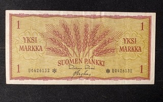 1 Markka 1963 U0426132* Ros-Eng Kl5