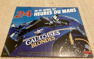 Le Mans 24 -juliste 1987 (RARE!)