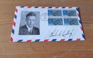 USA FDC Charles Lindbergh