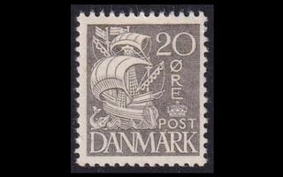 Tanska 203_I ** Laiva rasteritausta 20 öre (1933)