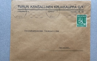 Firmakuori Turun Kansallinen kirjakauppa Oy 1939