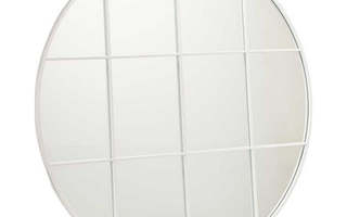 Seinäpeili Pyöreä Metalli Valkoinen (100 x 2,5 x