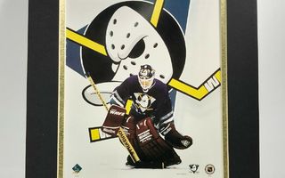 Aito Anaheim Ducks NHL litografia 1990-luku kehystetty