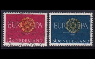 Alankomaat 753-4 o Europa (1960)