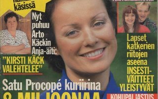 Seura n:o 22 1993 Miss Suomi x 2. Kirsi & Kurre. Mia. Lautap