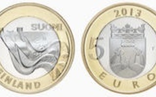 5 Euro UNC Maakuntien rakennukset - Karjala – Imatrankoske