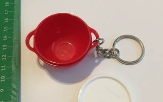 Tupperware avaimenperä Iso vatkauskulho punainen