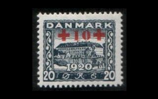Tanska 117 ** Lisäpainama Punainen Risti (1921)