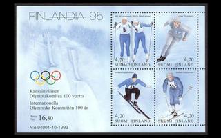 1231-4BL11 ** Finlandia 95 Olympiak. 100 v (1994)