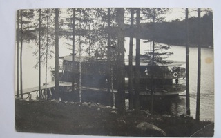 VANHA Valokuva Koukunpolvi Laiva Heinävesi 1920-l