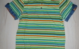 Kauluksellinen värikäs t-paita, 122 cm, UUSI
