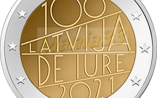 2€ Juhlaraha Latvia 2021 De Iure