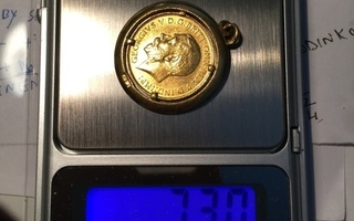 Riipus George 1925 puoli punta kulta 7,3 g
