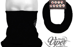 Viper Fashion 9in1 Mikrokuitukangas Putkihuivi, musta *UUSI*
