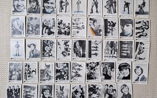 The Monkees -keräilykortteja vuodelta 1967 (44 kpl)