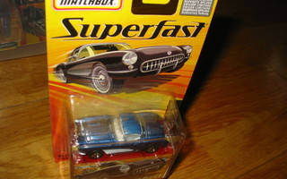 Matchbox Superfast -57 Corvette sininen MINT