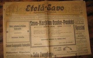 Sanomalehti  Etelä-Savo  3.11.1917