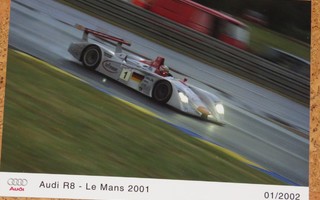 2002 Audi R8 Le Mans pressikuva - KUIN UUSI race racing