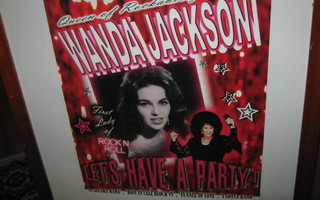Wanda Jackson juliste (kehystetty) 44x54cm / rockabilly