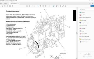 Valtra Valmet - korjaamokirja -  320 420 620 634  moottorit