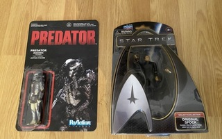 Predator ja Star Trek Spock figuurit