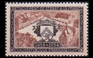 Ranska 1013 ** Stenayn kuuluminen Ranskaan 300v (1954)