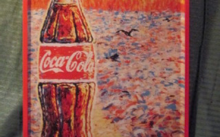 Peltikyltti Coca-Cola. Van Gogh-style.