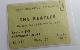 Beatles-konsettilippu 1964