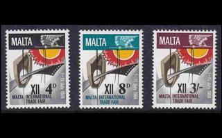 Malta 373-5 ** Kansainväliset messut (1968)