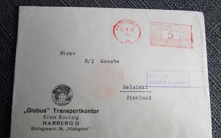 Postilähetys Natsi-Saksa, Hamburg--->Helsinki!(V364)