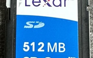 512Mb Lexar SD muistikortti