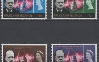 (S1376) FALKLAND ISLANDS, 1966 (Churchill). Mi ## 153-156