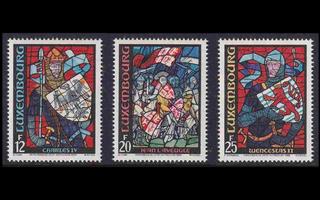 Luxemburg 1227-9 ** Ikkunamaalauksia (1989)