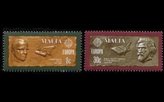 Malta 615-6 ** Europa merkkihenkilöitä (1980)