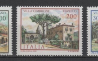 (S0308) ITALY, 1981 (Villas). Mi ## 1779-1781. MNH**