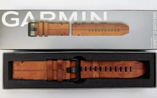 Garmin Quickfit 26 Watch Band Chestnut Leather