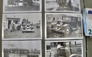 11 VANHAA Valokuva KIVA Auto Bussi Esso Pensa-asema 1930-l
