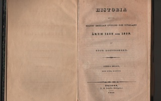 Kriget mellan Sverige och Ryssland åren 1808-09 1-2, 7 kartt