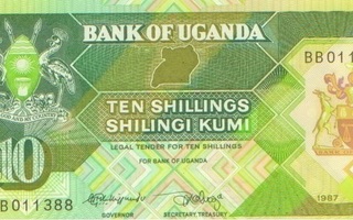 Uganda 10 sh 1987