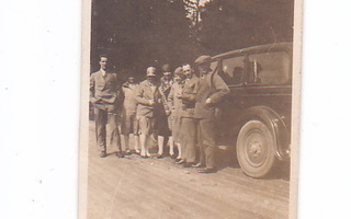 VANHA Valokuva UPEA Auto 1920-l 4,5 x 6,5 cm