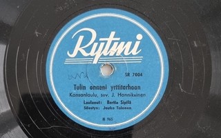 Savikiekko 1948 - Bertta Sipilä - Rytmi SR 7004