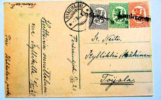 1920 Laaksonen rivil + Peräseinäjoki kortilla