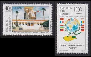 Turkki Kypros 473-4 ** Europa kansalliset juhlat (1998)