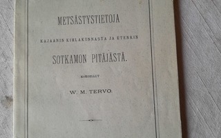w m tervo metsästystietoa sotkamon itäjästä v 1893