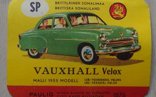 Minimoi nro 190 : Paulig Vauxhall Velox -postikortti