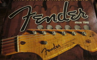 Sisustustaulu Fender Stratocaster. Koko A4