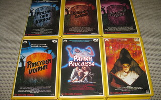 Aaveita Ja Kummituksia 1-6-VHSt (Esselte, Friday the 13th)