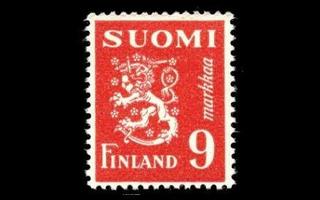 351 ** Leijona 9 mk punainen (1948)